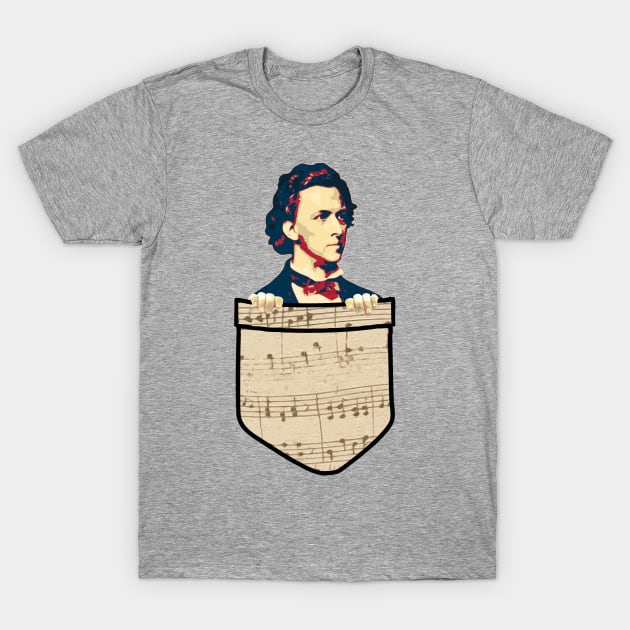 Frederic Chopin In My Pocket T-Shirt by Nerd_art